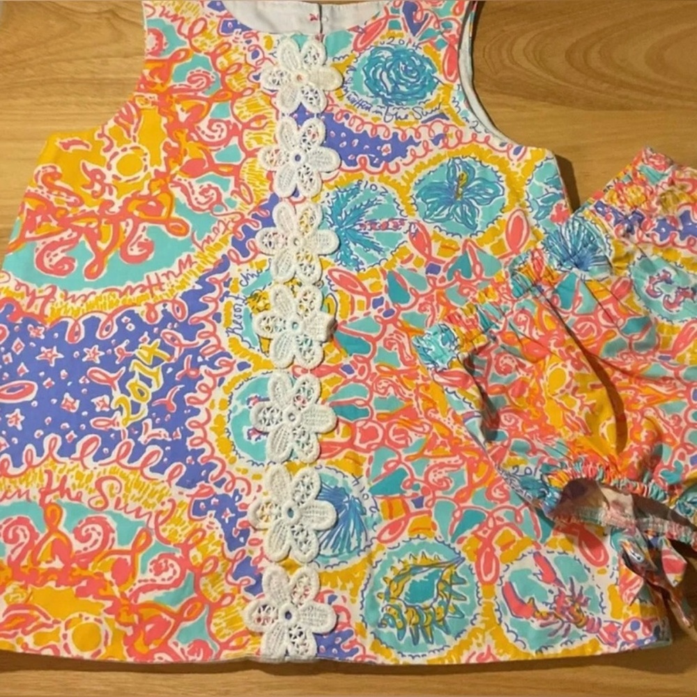 Lilly Pulitzer Toddler 2 Piece Matching
Set 18-24 months Written In The Sun NWOT